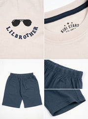 Little Brother T-Shirt with Blue Nicker