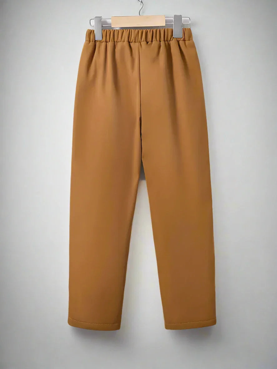 Brown Fleece Winter Trouser - Kin Trends