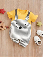 Super Cute Mouse Print Jumpsuit