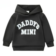 Daddy's Mini Black Hoodie