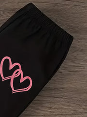 Double Heart Trouser Set