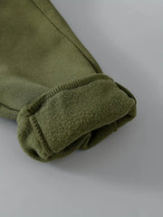 Olive Green Fleece Trouser