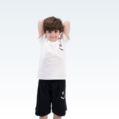 Cute Smile Black & White Nicker Shirt