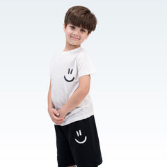Cute Smile Black & White Nicker Shirt